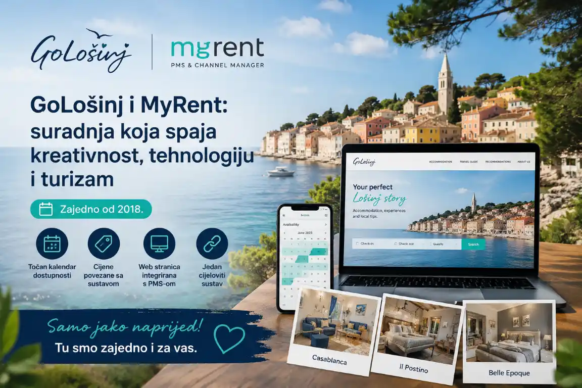 GoLošinj und MyRent: eine Zusammenarbeit aus Kreativität, Technologie und Tourismus